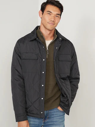 Water-Resistant Onion-Quilted Shacket for Men | Old Navy (CA)