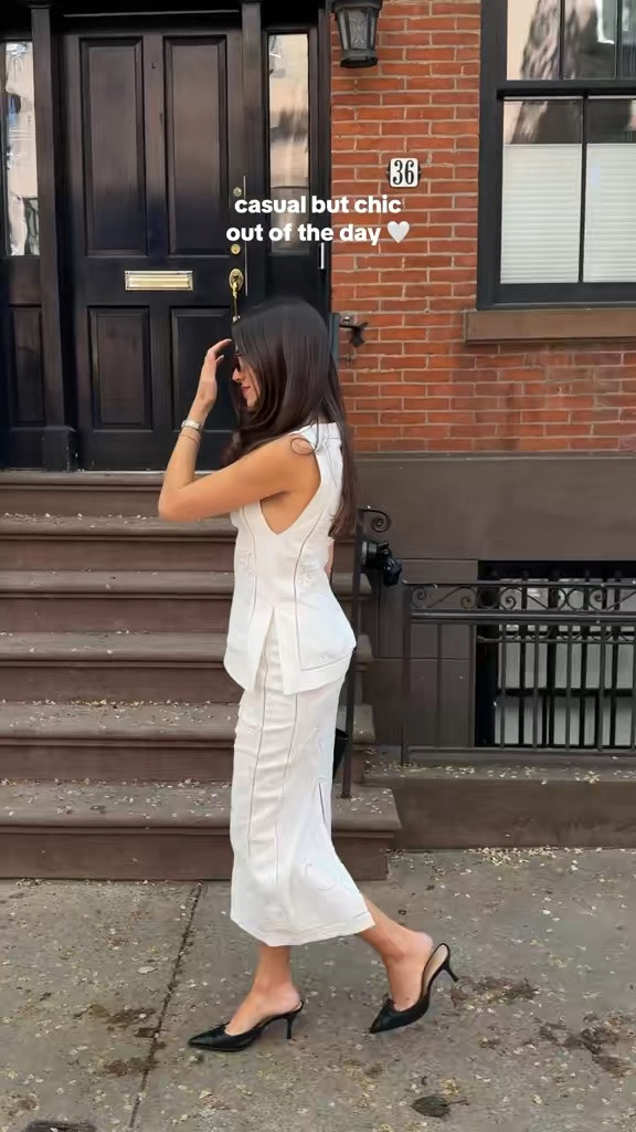 Wearing size small in top and bottom!

Summer outfit inspo matching set white outfit

#LTKootd #LTKgrwm #LTKxMadewell