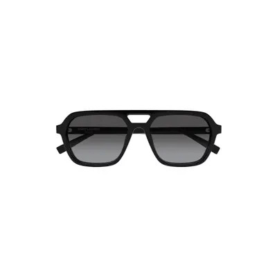 Saint Laurent Gender Inclusive SL 905 Aviator Sunglasses in Black at Nordstrom | Nordstrom