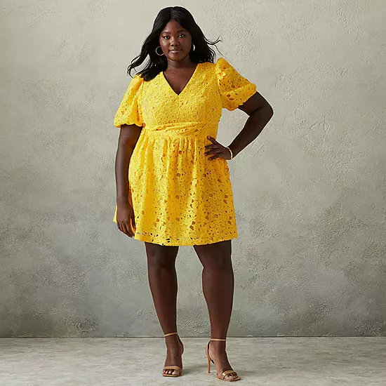 Jcpenney store yellow dress