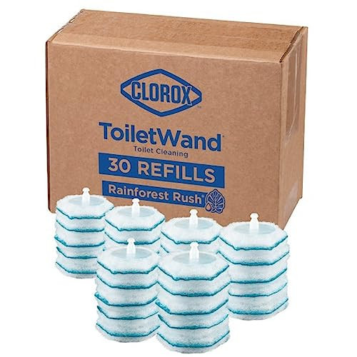 Clorox ToiletWand Toilet Cleaner Refills, Toilet brush, Rainforest Rush, 30 Ct | Amazon (US)