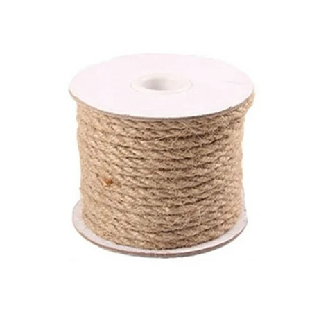 Hi.FANCY Handmade DIY Jute String Rope Gardening Bundling Pet Scratching Post Crafting Jute Cord 4mm | Walmart (US)