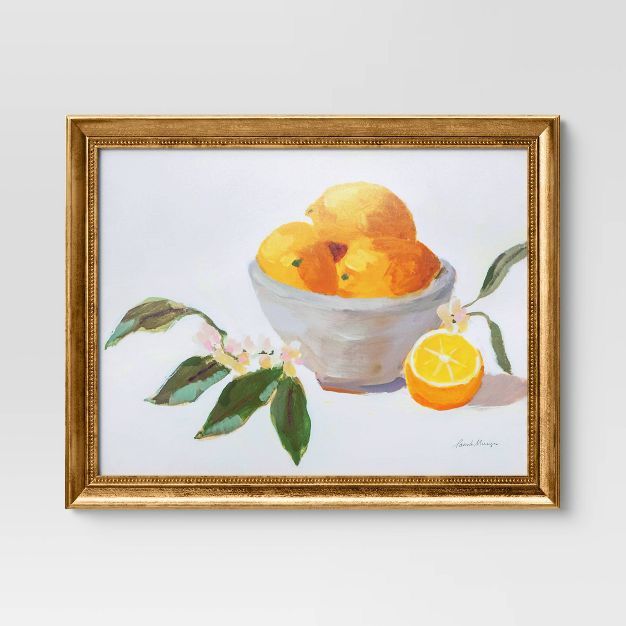 20" x 16" Fruit Still Life Framed Wall Canvas - Threshold™ | Target