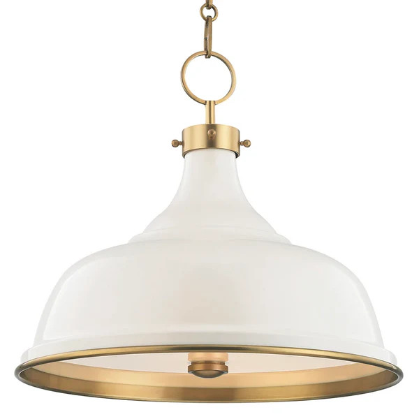 Mark D Sikes x Hudson Valley Lighting Painted No 1 Pendant | Paynes Gray