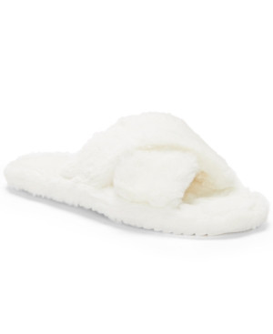 Vince Camuto Women's Kortendie Fuzzy Slide Slippers Women's Shoes | Macys (US)