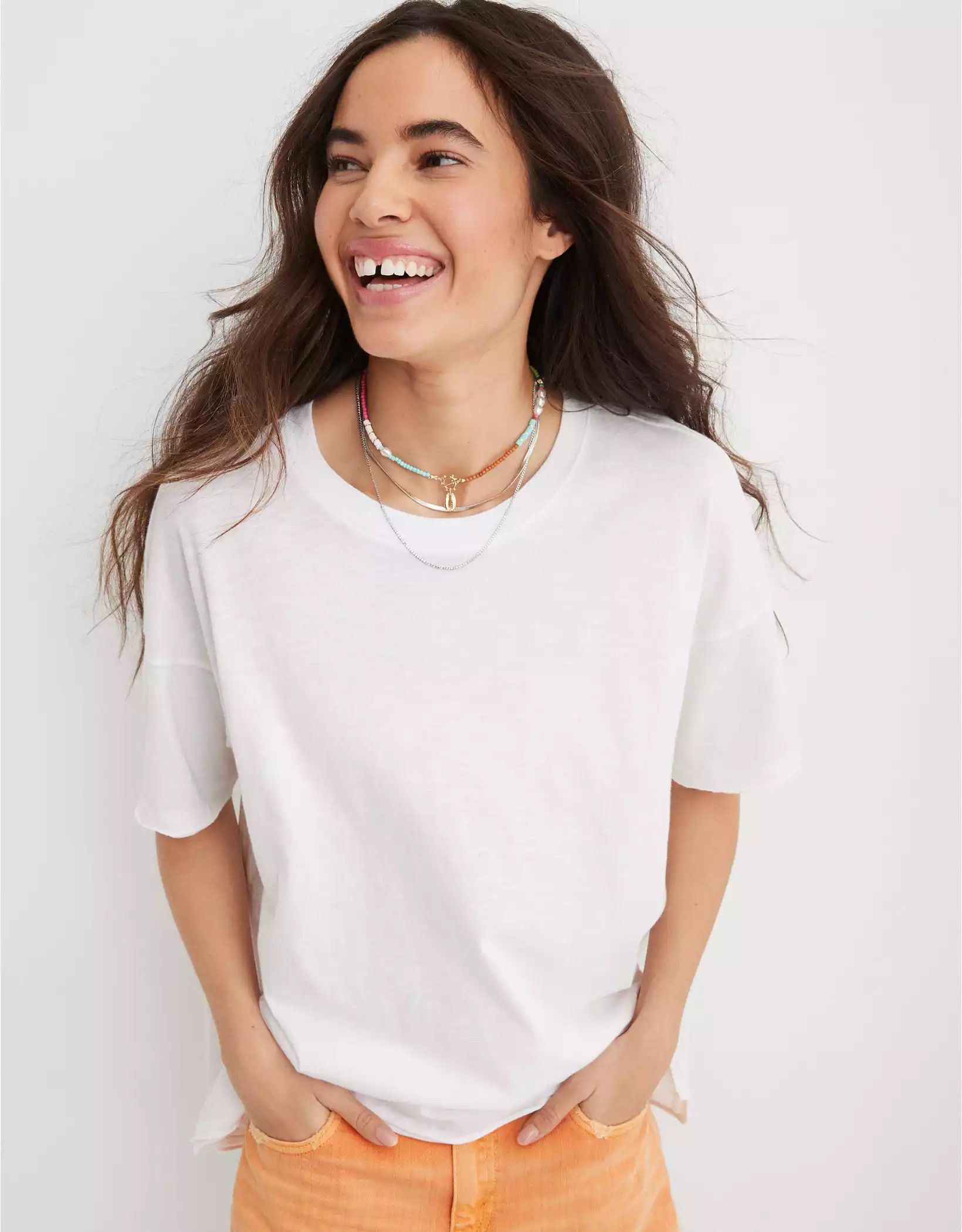 Aerie Oversized Boyfriend T-Shirt | American Eagle Outfitters (US & CA)