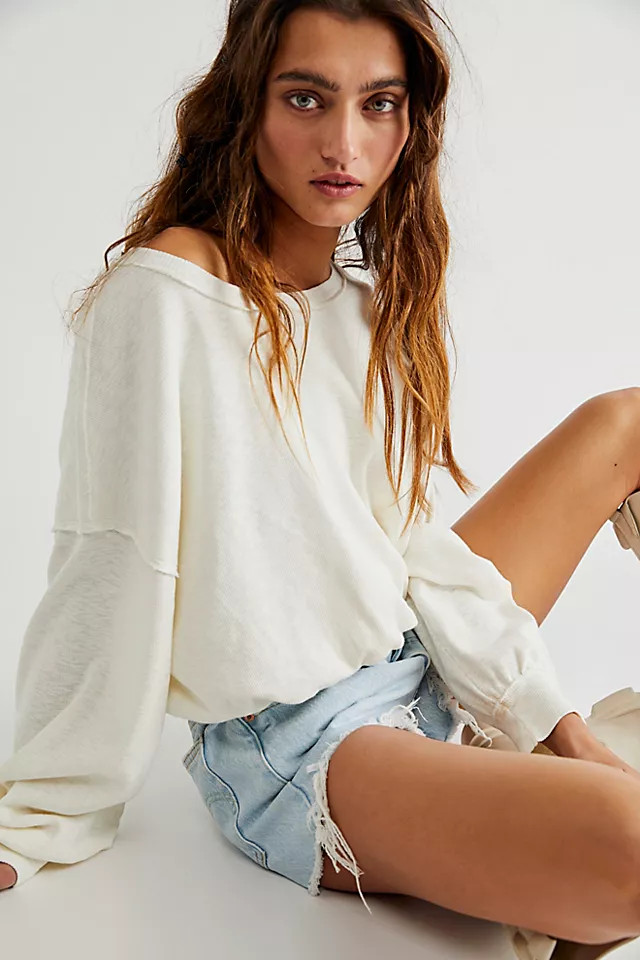 Long Sleeve Bubble Tee | Free People (Global - UK&FR Excluded)
