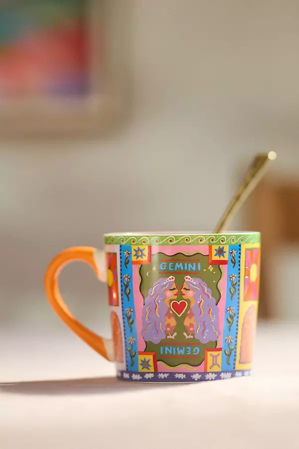 Eleanor Bowmer Stoneware Zodiac Mug | Anthropologie (US)