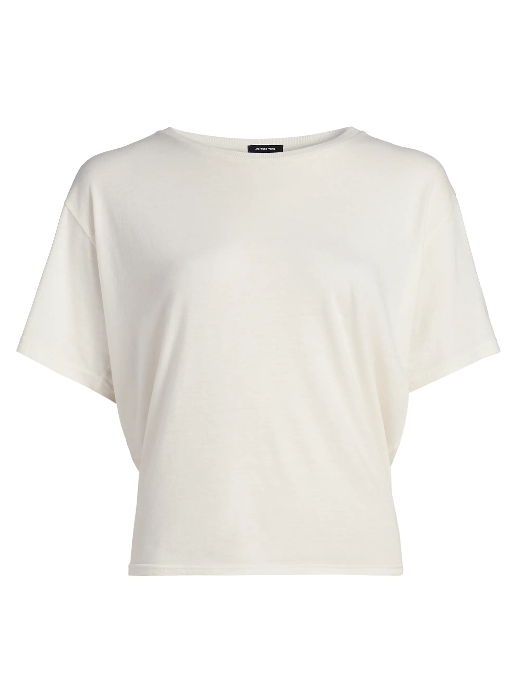 Cotton-Cashmere Crop T-Shirt | Saks Fifth Avenue
