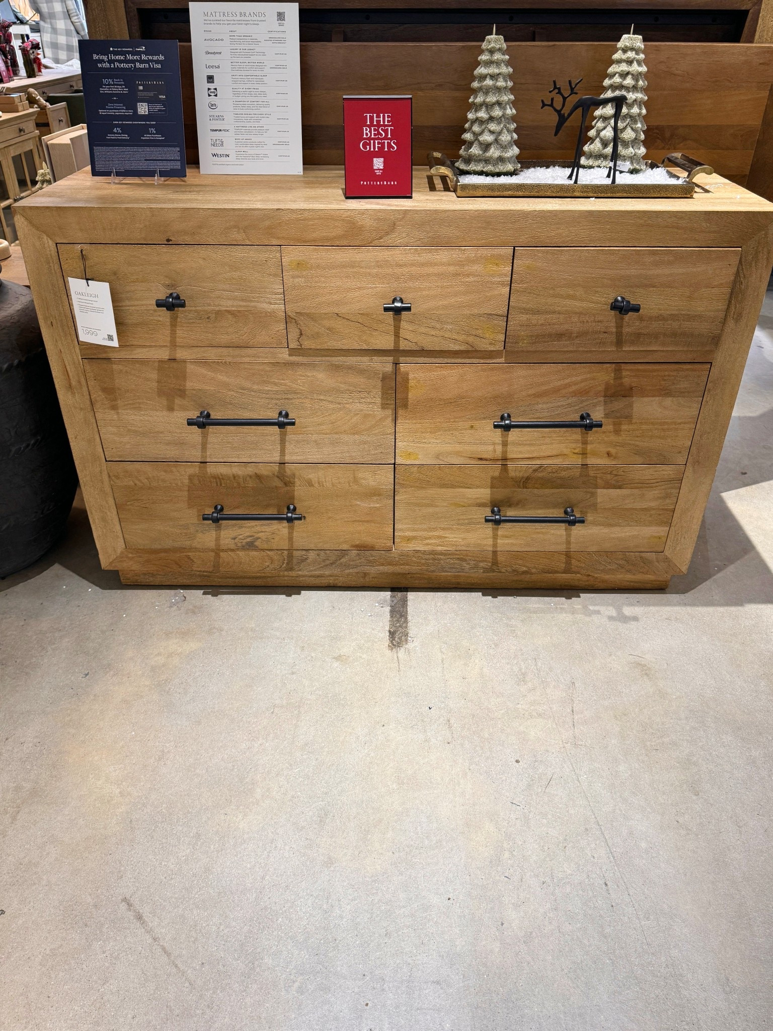 The Oakleigh 7-Drawer Dresser from Pottery Barn is crafted from solid, high-quality mango wood and finished in the warm Heirloom Wheat tone that adds instant depth to a bedroom. 🤎 The clean lines paired with iron pulls give it a timeless, slightly rustic feel, while the seven spacious drawers make everyday storage effortless. A true investment piece that balances durability, function, and classic style!  I’ve linked more from the Oakleigh collection along with similar solid-wood dresser options worth exploring! 🤗 #BedroomFurniture #Dresser #PotteryBarn

#LTKSaleAlert #LTKHome