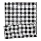 DII 6241 Outdoor Rugs Collection Reversible, Buffalo Check, 5x8', Black & White | Amazon (US)