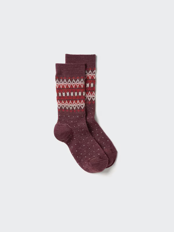 HEATTECH Socks | Fair Isle | UNIQLO (US)