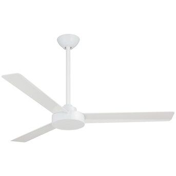 Minka Aire Roto Flat White 52-in Indoor Ceiling Fan with Remote (3-Blade) | Lowe's