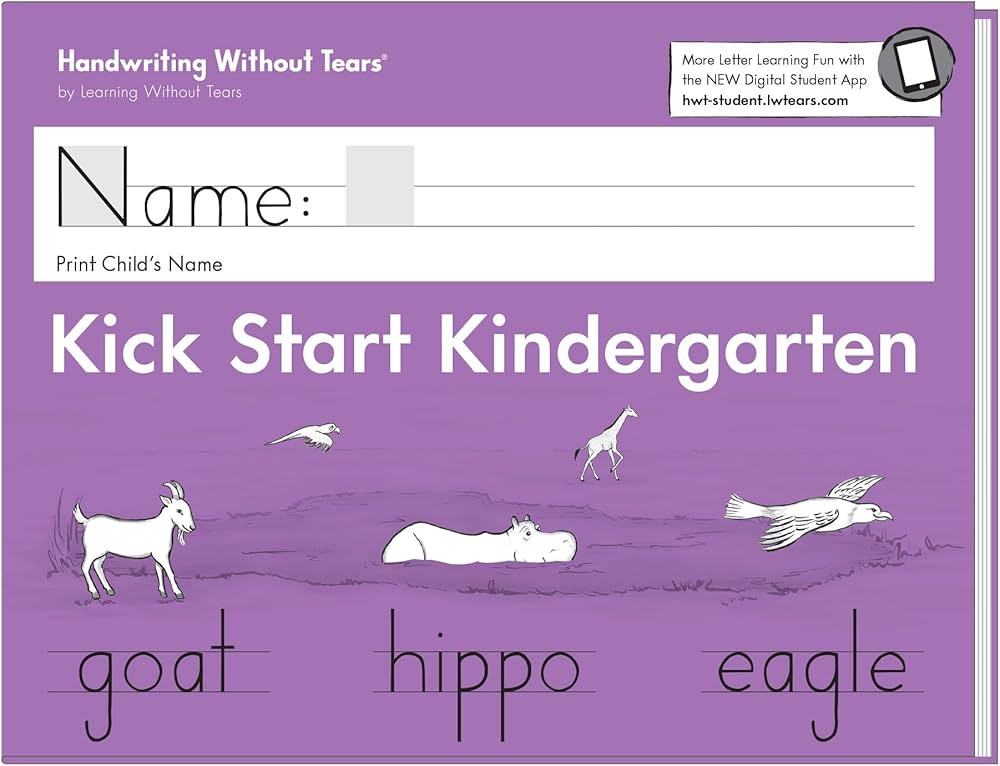 Learning Without Tears Kick Start Kindergarten, Age 3+, Preschool, Handwriting Practice, Writing ... | Amazon (US)