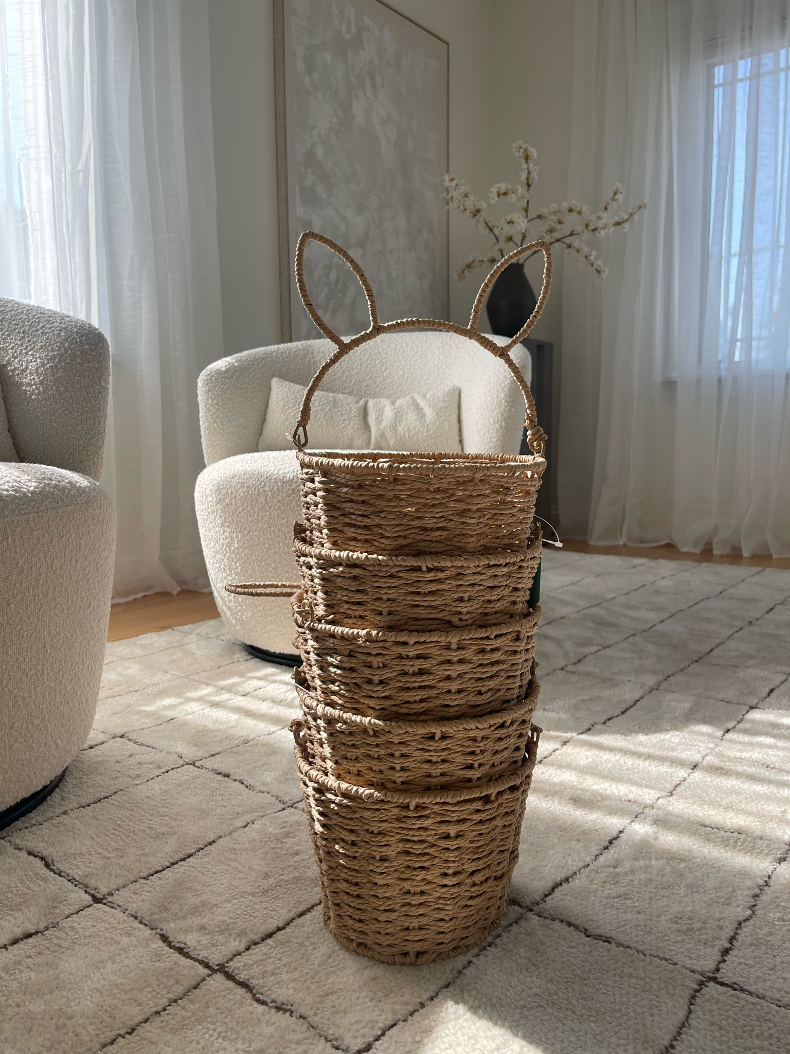 The cutest Easter baskets only $9 at Walmart! Available in white too! @Walmart #walmarthaul #walmart #easterbasket Easter basket ideas 

#LTKSeasonal #LTKfindsunder50 #LTKhome