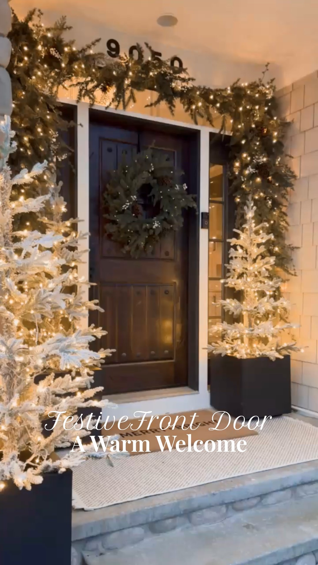 A Warm Holiday Welcome ✨ I decided to use my favorite garland outside this Myers and the way it drapes is absolute perfection! Impairs it with my flocked trees and they are the perfect combo ✨

#LTKHoliday #LTKSeasonal #LTKHome