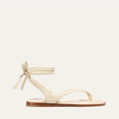 The Palermo Wrap Sandal - Ivoire Nappa | Margaux