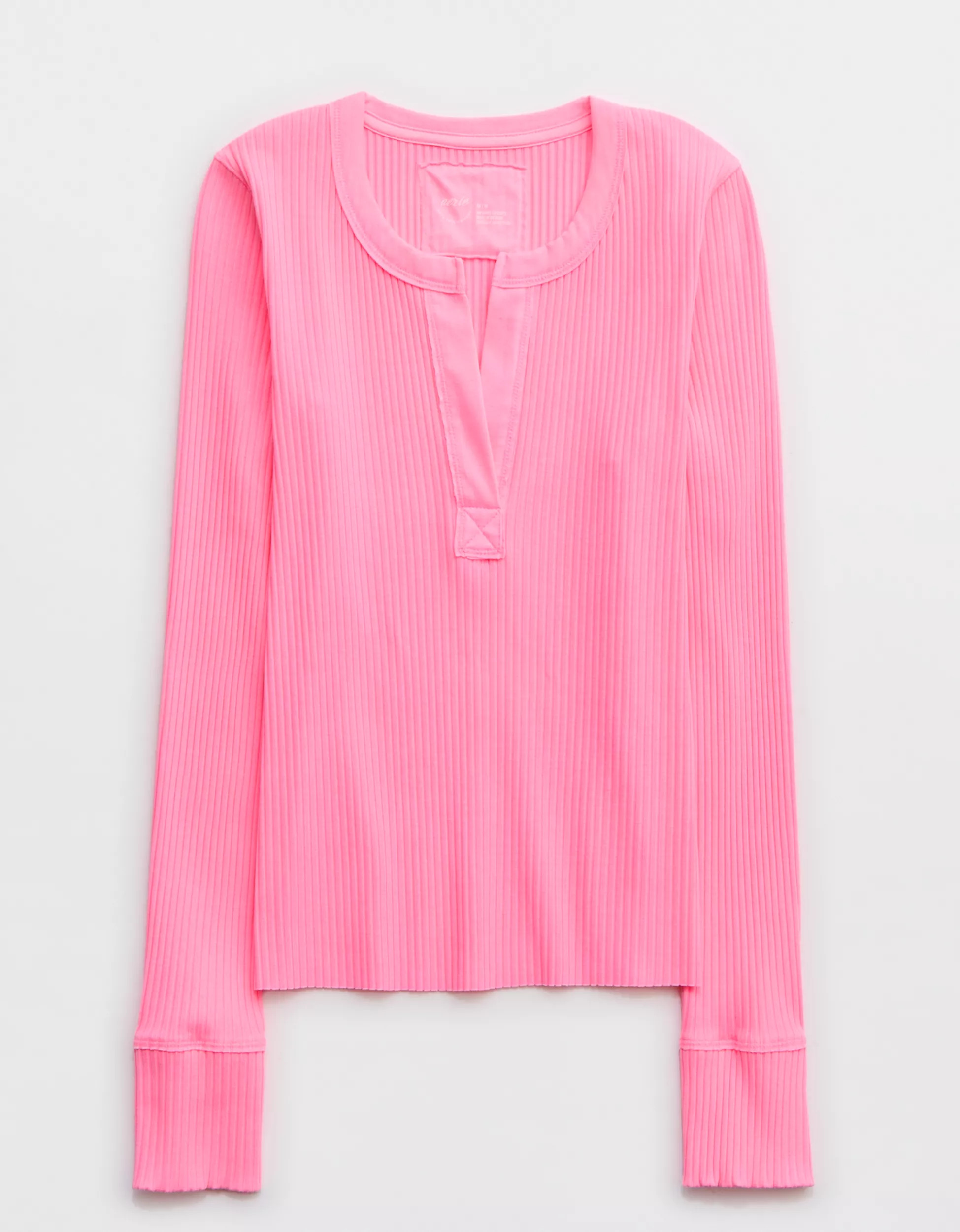 Aerie Fireside Long Sleeve Henley T-Shirt | Aerie