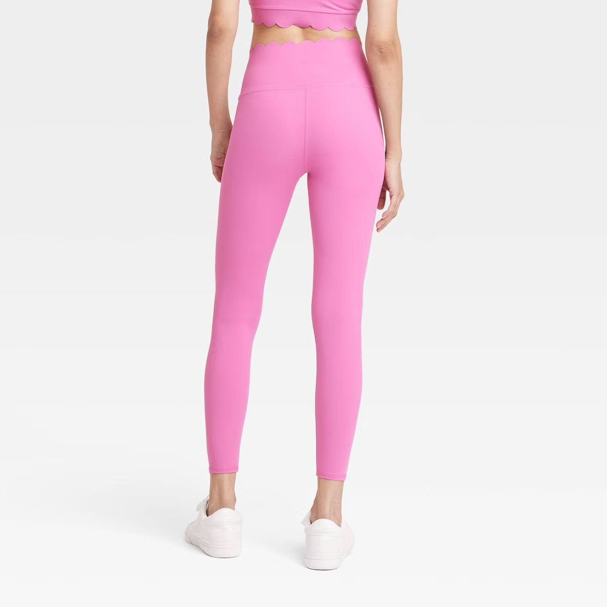 Women's Scallop Detail High-Rise 7/8 Leggings - JoyLab™ | Target