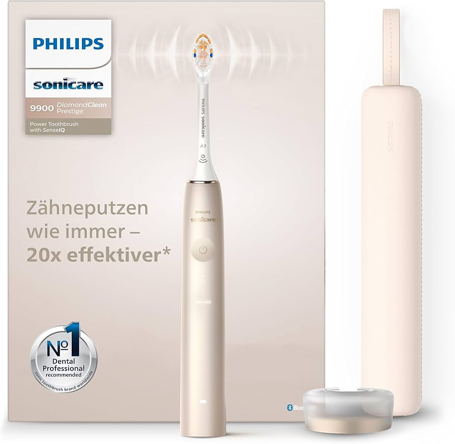 Philips Sonicare DiamondClean Prestige 9900 – Elektrische Schallzahnbürste mit 1x A3 Premium-A... | Amazon (DE)