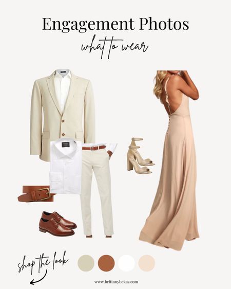 This Lulus dress is always a top seller of mine - especially for engagement photo dresses. I love a soft pink long dress paired with a light suit and tan dress shoes for your guy for engagement picture outfits. 

Great look for engagement photos on the beach or downtown. This neutral engagement outfit could also be worn for a rehearsal dinner. 

Engagement picture outfits / engagement photos/ rehearsal dinner / bridal shower dress - lulus / wedding shower outfit / couple outfits 

#LTKwedding #LTKmens #LTKstyletip