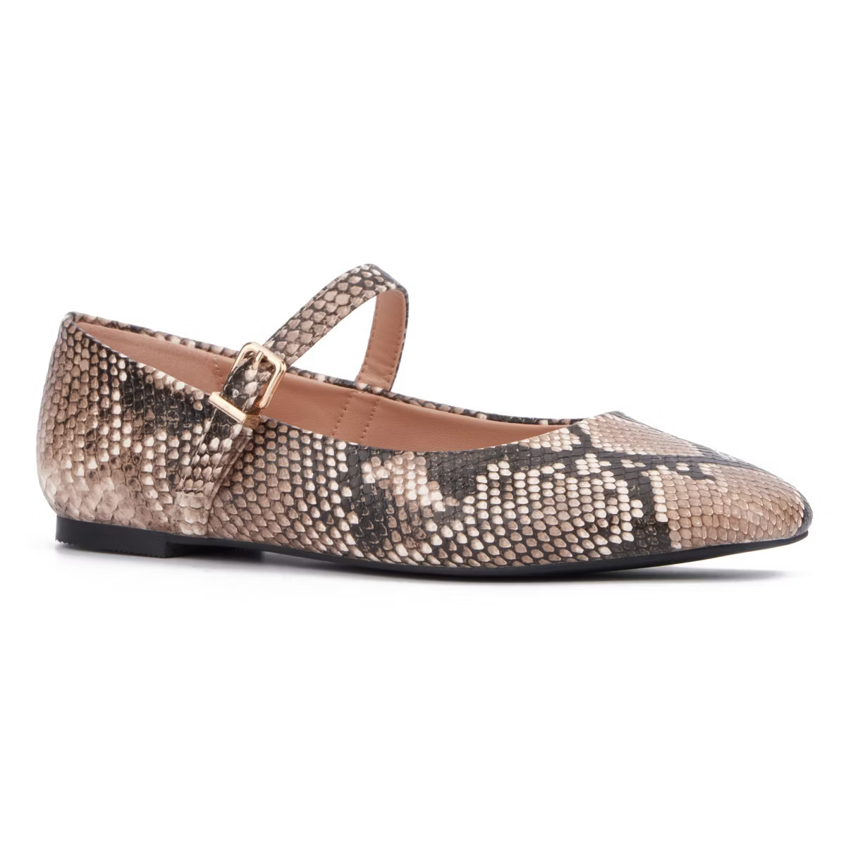 New York & Company Women's Page Maryjane Flat - 6, SILVER METALLIC | Target
