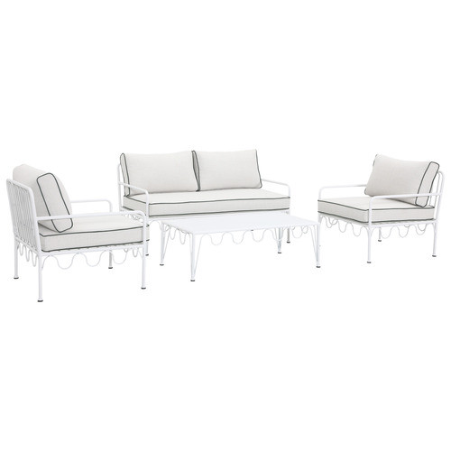 Temple & Webster 4 Seater Shelly Outdoor Sofa Set | Temple & Webster AU