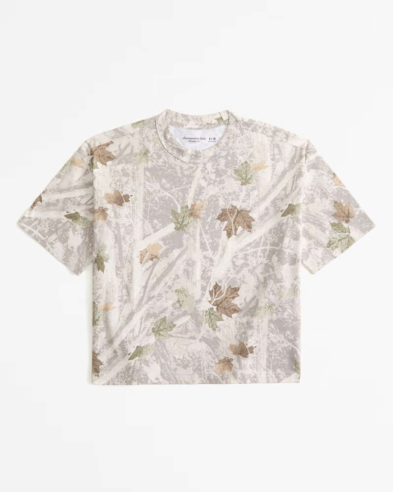 abercrombie kids boys boxy tee in camo - size 15/16 | Abercrombie & Fitch (US)