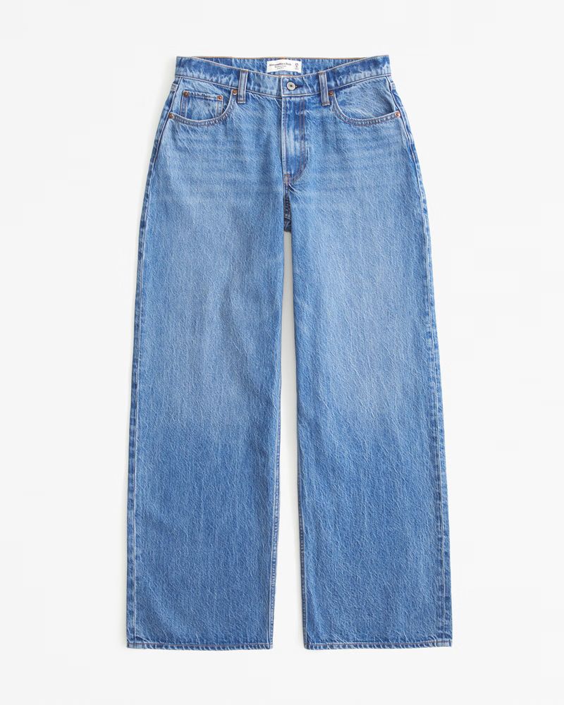 Curve Love Low Rise Ultra Loose Jean | Abercrombie & Fitch (US)