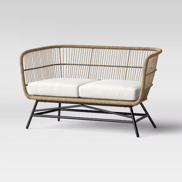 Martii Rattan Patio Loveseat - Brown - Project 62™ | Target