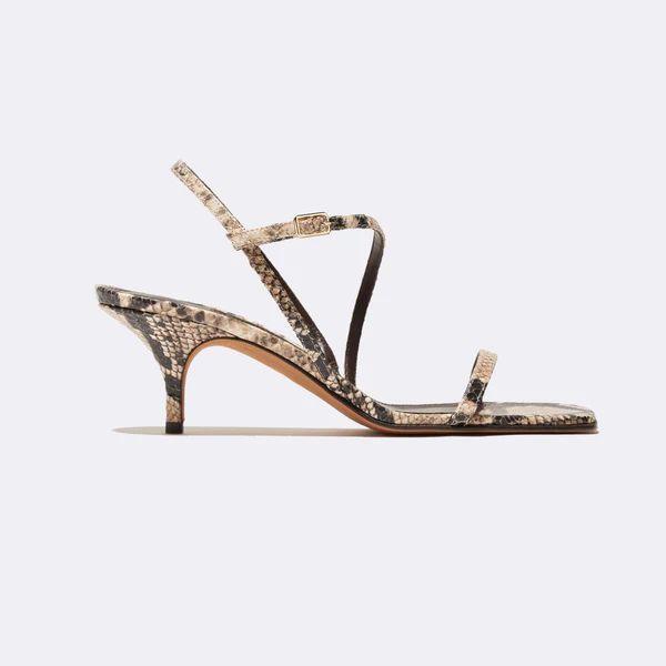 Hugo in Beige Embossed Python | Emme Parsons