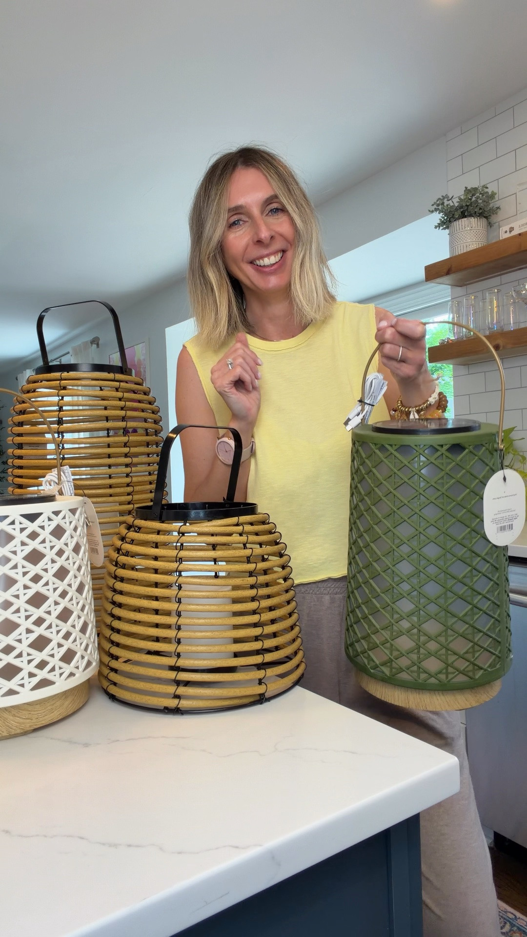 the long weekend is almost here. #ad refresh your outdoor space and be ready to enjoy time outside with friends and family! ☀️ 

so, what’s in my outdoor entertaining starter kit? 

💦 shatterproof pitcher + glassware. for the kids + adults! 

🍨 mini melamine bowls and side plates. perfect for over cream + snacks.

🔆 rechargeable, battery and solar panel accent lamp. perfect addition to add a little atmosphere once the sun sets.

🤎💙 vintage washed table cloth. love that it feels neutral but still has personality! 

🥛 7 piece caddie. metal tumblers to keep drinks and ice cream floats cold! 

🔆 lanterns. the perfect finishing touch to your outdoor space. and the vibe when the sun goes down will be 👌 


memorial weekend. outdoor dining. outdoor entertaining. target home. target outdoor.