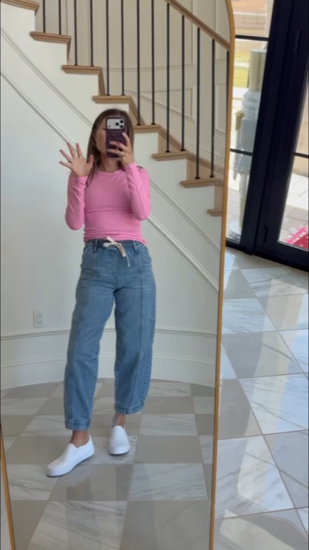 Obsessed with these Walmart pants I found in store! Perfect for spring @walmart #walmartfashion #walmartpartner  