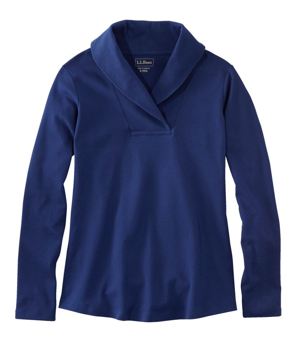 Women's L.L.Bean Pullover, Long-Sleeve Shawl Collar | L.L. Bean