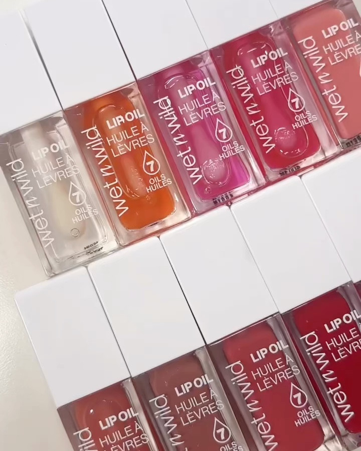 NEW wet n wild lip oils! 11 shades 😍 #lipoil #wetnwild #wnwlipoil 
