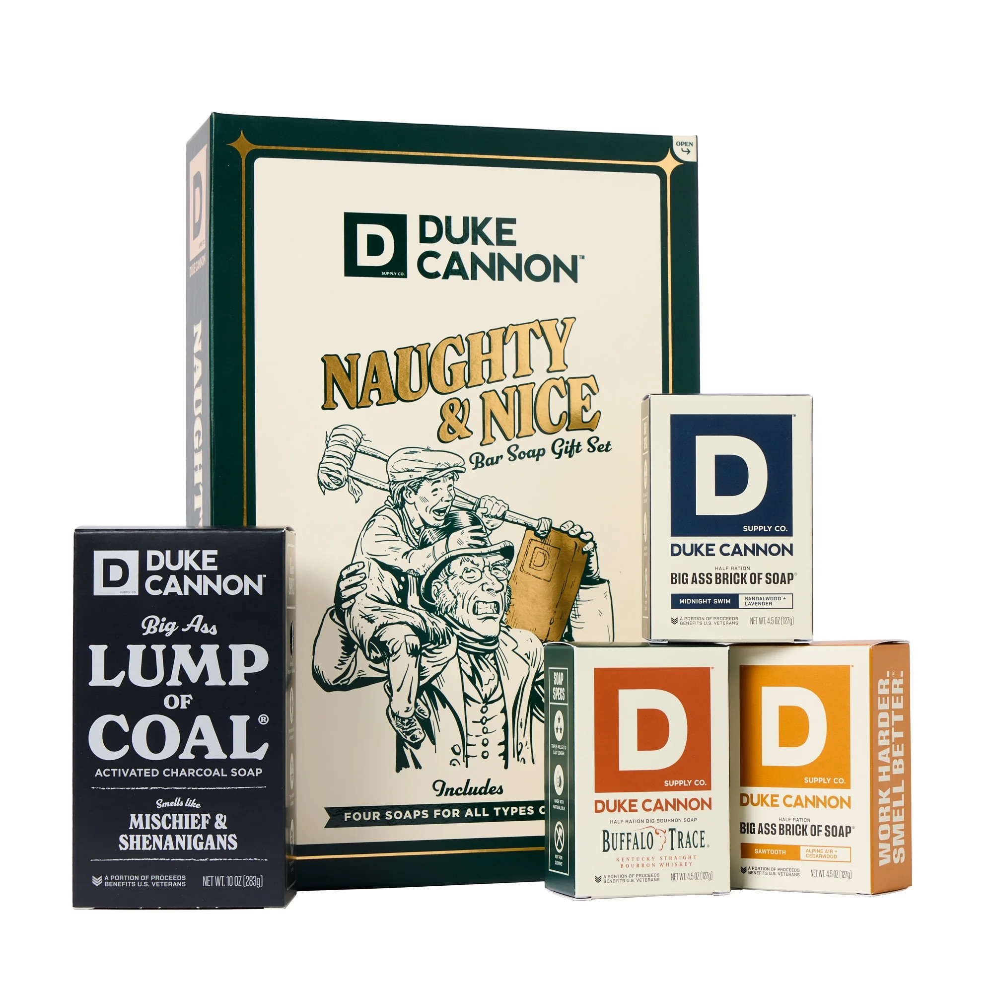 Duke Cannon Holiday Gift Set for Men, Big Ass Brick of Soap, 4 Count | Walmart (US)