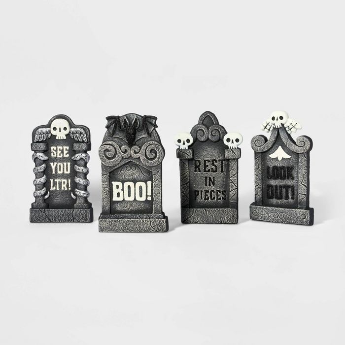4pk 17" Halloween Foam Core Color Tombstone Decorative Prop - Hyde & EEK! Boutique™ | Target