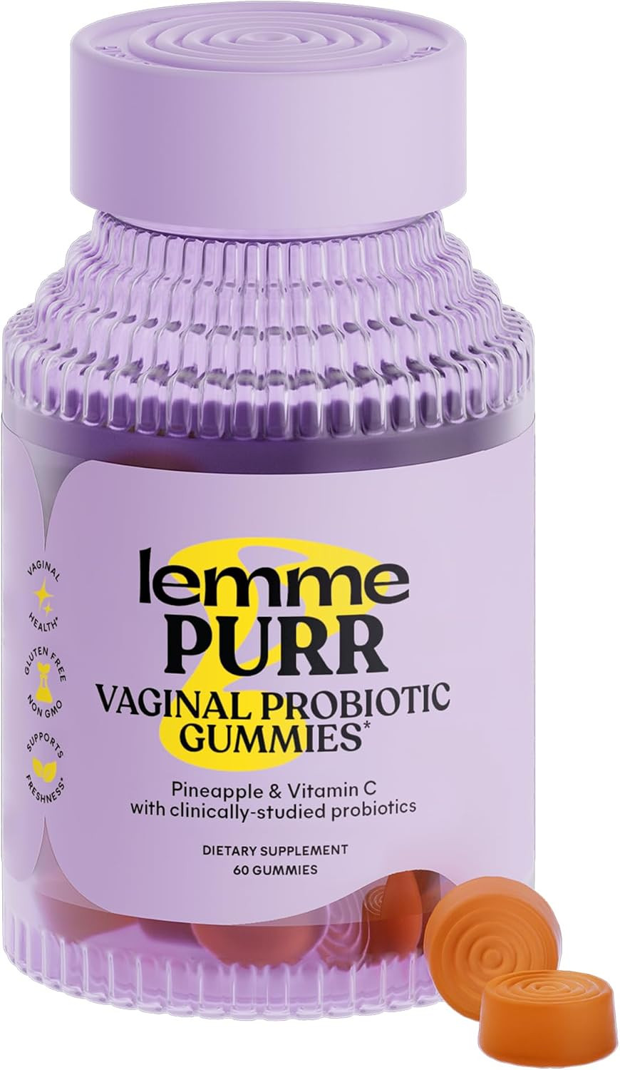 Lemme Purr Vaginal Probiotic Gummies for Women, 30-Day Supply | Amazon (US)