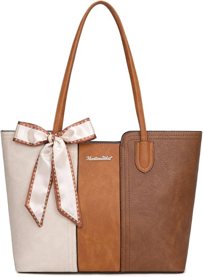 Montana West Tote Bags for Women Medium Top Handle Satchel Purses | Amazon (US)