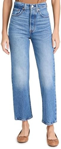 Levi's Womens Premium Ribcage Straight Ankle Jeans | Amazon (US)