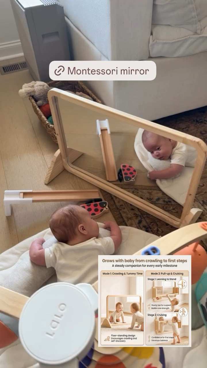 Play gym and mirror for Oakes tummy time 🩵

#LTKBaby #LTKmomlife #LTKmorningroutine