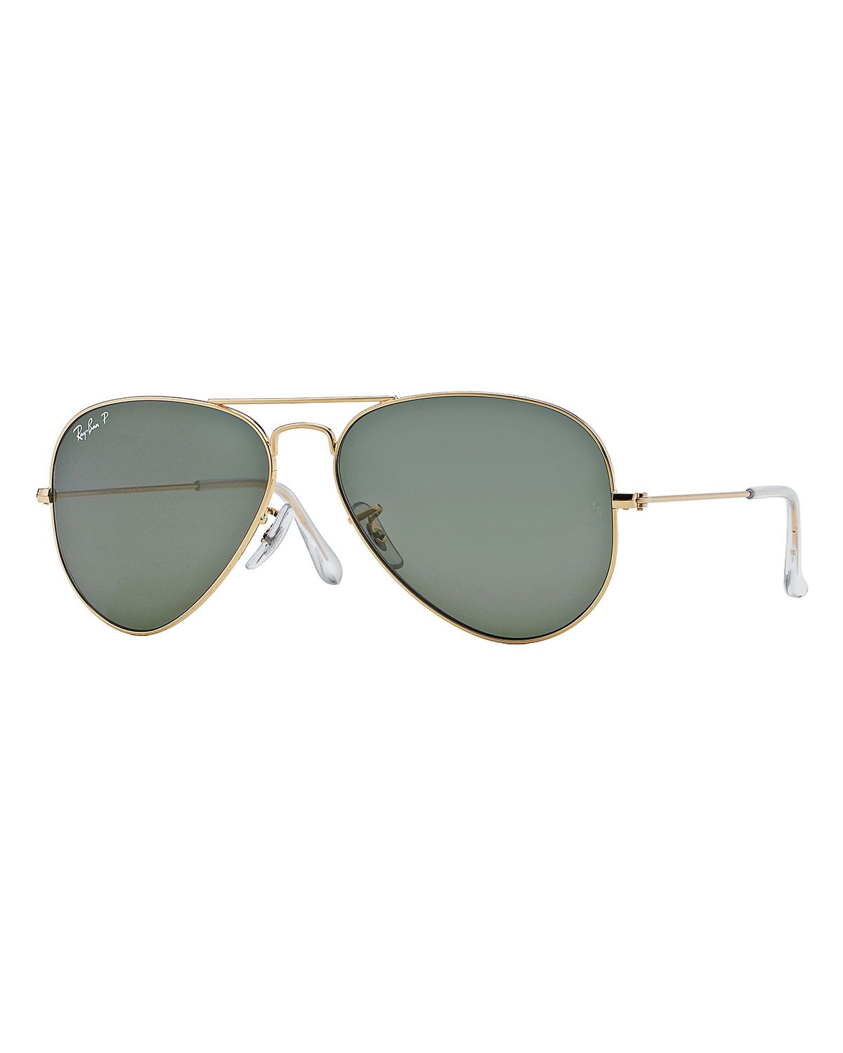Ray-Ban Metal Polarized Aviator Sunglasses | Neiman Marcus