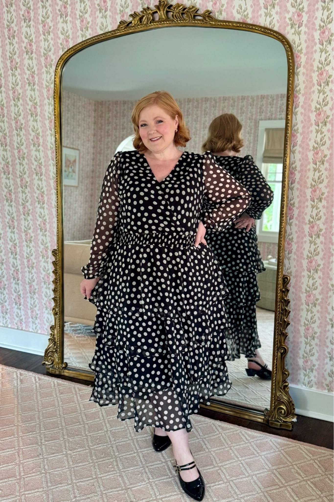 The prettiest date night dress in the size 16/18! This one has a relaxed fit with a fully blousy top, stretchy smocked waist, and flared skirt. It’s a little big right now but won’t be in a few weeks’ time. | Use my code WWWULLA for 35% OFF your purchase at Ulla Popken!

#LTKootd #LTKPlusSize #LTKBump