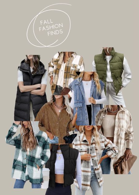 Amazon Fall fashion finds! Favorites! I own several of these and love them.

Fall fashion, Fall outfits, Fall clothing, plaid shacket, puffer vests, puffy vests, long vest, crop vest, warm clothing, plaid flannels, flannel, womens clothing, sales, Fall clothes

#LTKSeasonal #LTKxPrime #LTKstyletip