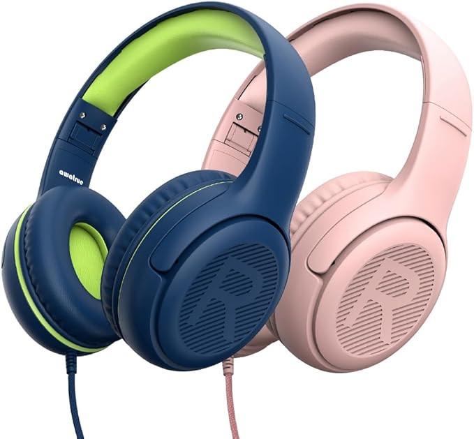 Kids Headphones Wired Toddler Headphones with Microphone, Over-Ear Headphones, 85/94dB Volume-Lim... | Amazon (US)
