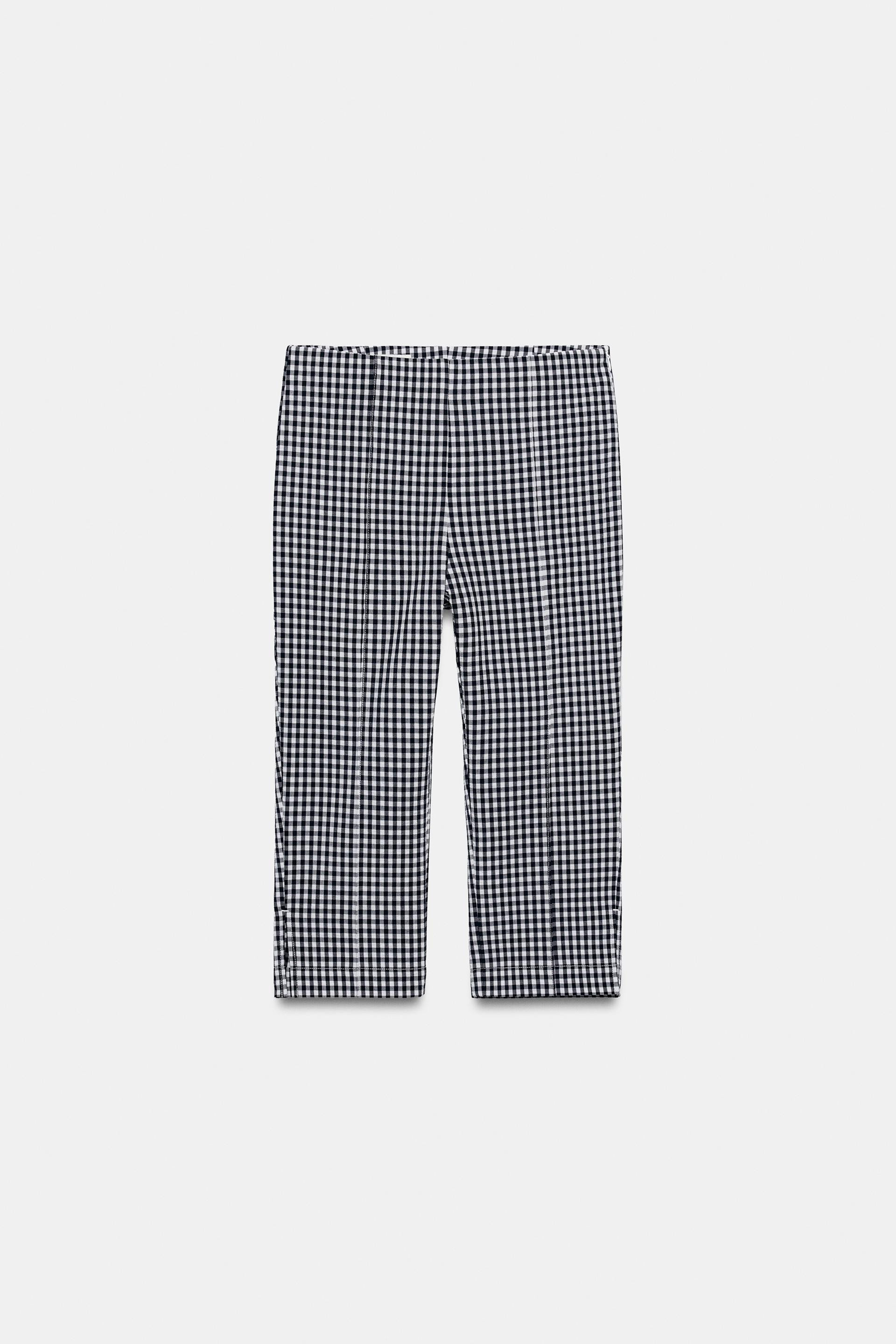 CAPRIHOSE MIT VICHYKARO | Zara US