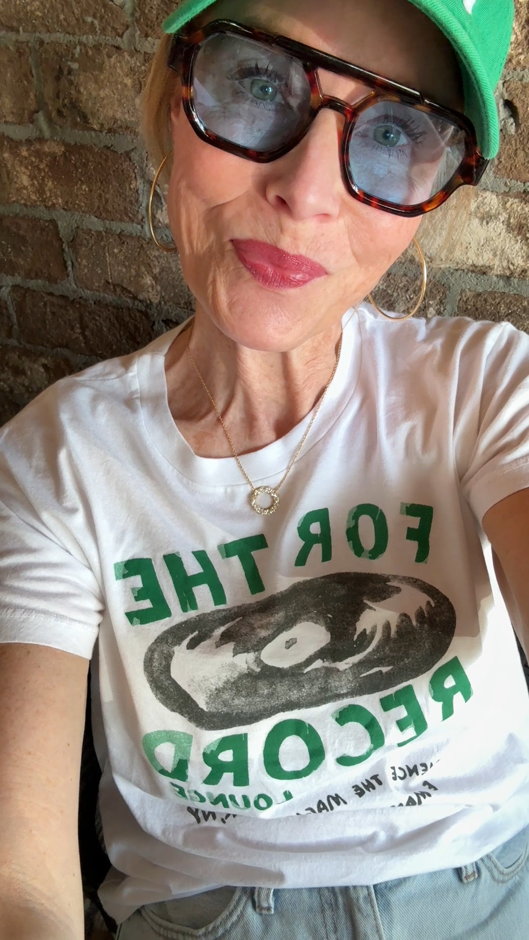 Already stopped twice about this cute graphic tee. I’m wearing a medium. Hat is from Shop Aviate and can’t be linked here.

#LTKootd #LTKstorytime #LTKOver40