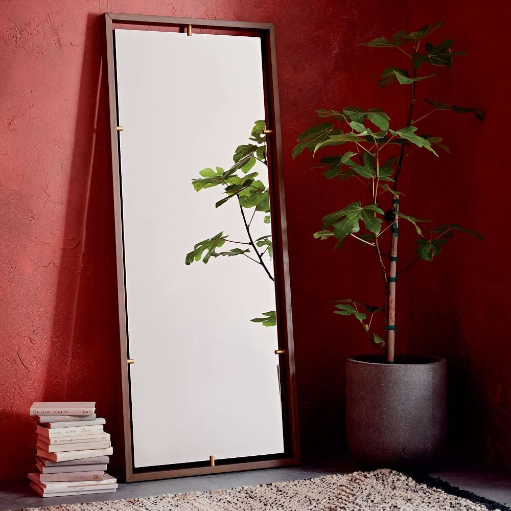 Floating Suspension Floor Mirror | West Elm (US)