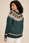 Plus Size Pumpkin Fair Isle Sweater | Maurices