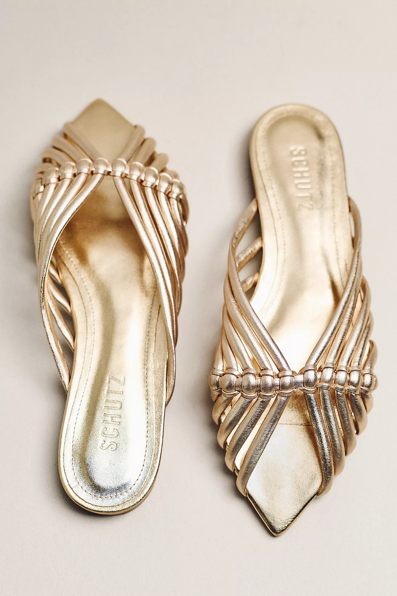 Schutz Aylen Woven Sliders | Anthropologie (US)